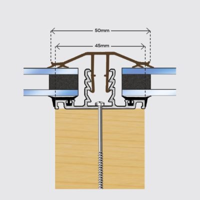 Rafter Supported Glazing Bar Diagram