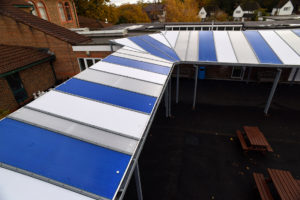 canopy sheeting polycarbonate striped colours