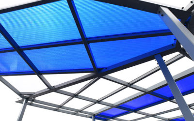 Blue Polycarbonate Roof Systems