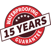 15 years waterproofing guarantee