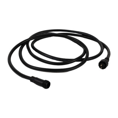 Weatherproof decking lighting cable on white background